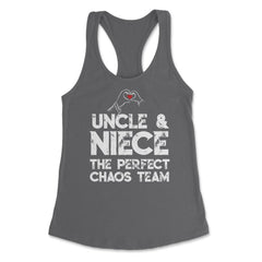 Funny Uncle And Niece The Perfect Chaos Team Humor design Women's - Dark Grey