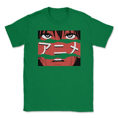 Anime Japanese Calligraphy Symbol Theme Gift graphic Unisex T-Shirt - Green