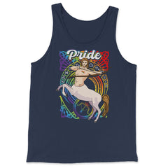 Gay Zodiac LGBTQ Zodiac Sign Sagittarius Rainbow Pride design - Tank Top - Navy