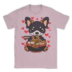 Chihuahua eating Ramen Cute Puppy Eating Noodles Gift product Unisex - Light Pink