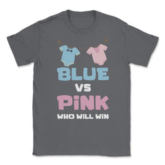 Funny Baby Gender Reveal Party Blue Or Pink Who Will Win product - Smoke Grey