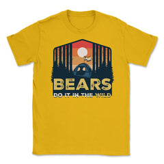 Bear Brotherhood Flag Bears Do It In The Wild Retro graphic Unisex - Gold