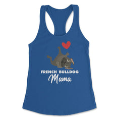 Funny French Bulldog Mama Heart Cute Dog Lover Pet Owner print - Royal