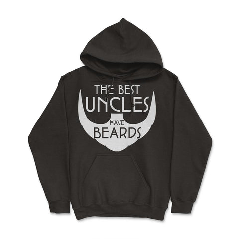 Funny The Best Uncles Have Beards Bearded Uncle Humor graphic Hoodie - Black