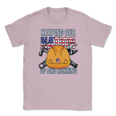 Patriotic Construction Worker Keeping Our Nation Running print Unisex