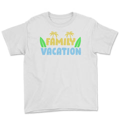 Family Vacation Tropical Beach Matching Reunion Gathering graphic - White