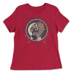 Chieftain Native American Tribal Chief Native Americans graphic - Women's Relaxed Tee - Red