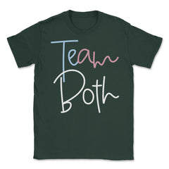 Funny Team Both Healthy Baby Pink Or Blue Gender Reveal design Unisex - Forest Green