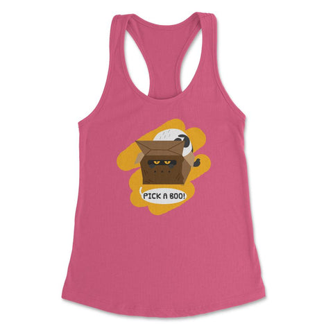 Pick a Boo! Cat t-shirt Women's Racerback Tank