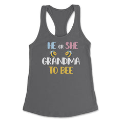 Funny He Or She Grandma To Bee Pink Or Blue Gender Reveal design - Dark Grey