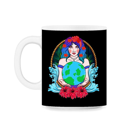 Mother Earth Guardian Holding the Planet Gift for Earth Day graphic