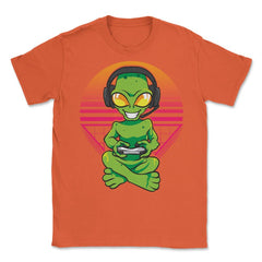 Alien Gamer Extraterrestrial Life Funny Design Gift design Unisex - Orange