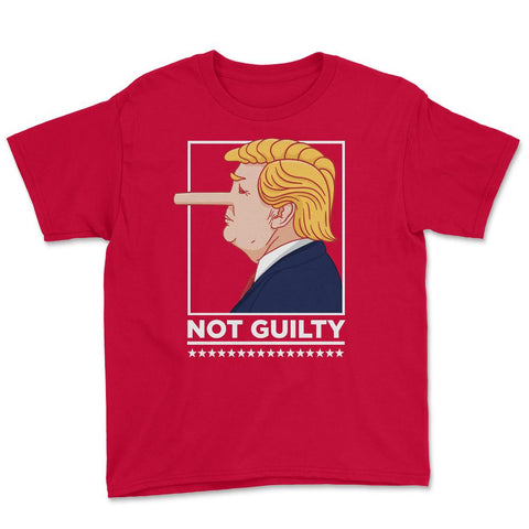 “Not Guilty” Funny anti-Trump Political Humor anti-Trump graphic - Red