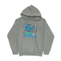 Waves of Knowledge Book Reading is Knowledge graphic Hoodie - Grey Heather