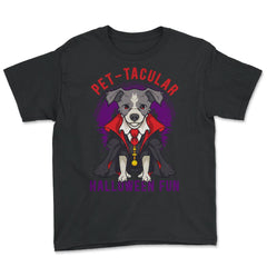 Pet-tacular Dog Halloween Design Graphic For Dog Lovers product - Youth Tee - Black