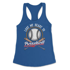 Baseball Lost My Heart to Baseball Lover Sporty Players product - Royal