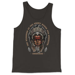 Chieftain Peacock Feathers Motivational Native Americans product - Tank Top - Black
