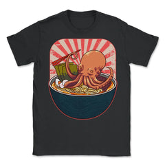 Ramen Octopus for Fans of Japanese Cuisine and Culture product - Unisex T-Shirt - Black