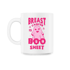 Breast Cancer Is Boo Sheet Ghost Print print - 11oz Mug - White