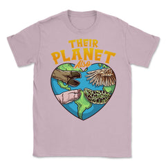 Their Planet Also Animal Rights Friendly Message Vegan Meme graphic - Light Pink