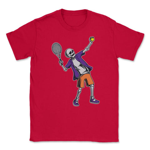 Tennis Skeleton Halloween Tennis Player Halloween product Unisex - Red