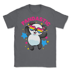 Pandastic Pansexual Pride Flag Rainbow Kawaii Panda print Unisex - Smoke Grey