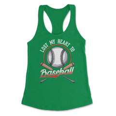 Baseball Lost My Heart to Baseball Lover Sporty Players product - Kelly Green