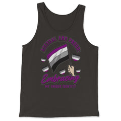 Asexual and Proud: Embracing My Unique Identity product - Tank Top - Black