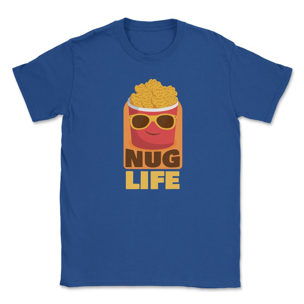 Nug Life Kawaii Chicken Nuggets Bucket Character Hilarious print - Royal Blue