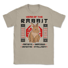Chinese Year of Rabbit 2023 Chinese Aesthetic graphic Unisex T-Shirt - Cream