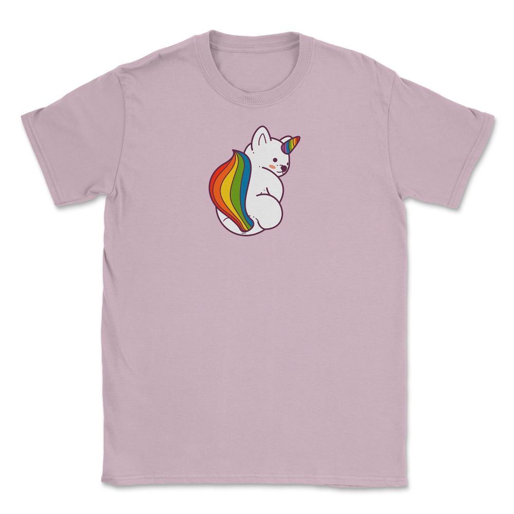 Rainbow Pride Flag Fantasy Creature Gay product Unisex T-Shirt - Light Pink