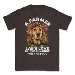 Labrador Farmer Lab’s Dog in Farmer Outfit Labrador design Unisex - Brown