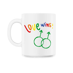 Love wins! Men t-shirt Gay Pride Month Shirt Tee Gift 11oz Mug
