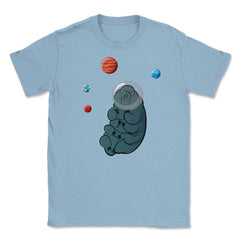 Tardigrade Kawaii Character in Space Hilarious product Unisex T-Shirt - Light Blue