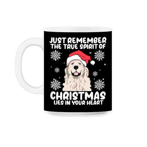 Just Remember True Spirit of Christmas Lies in Your Heart graphic - Black on White