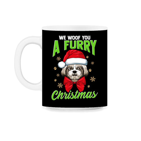 We Woof You a Merry Christmas Funny Shih Tzu 11oz Mug