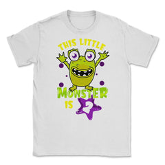 This Little Monster is Two Funny 2nd Birthday Theme design Unisex - White