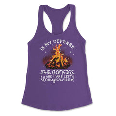 Bonfire In My Defense the Bonfire & I Was Left Unsupervised design - Purple