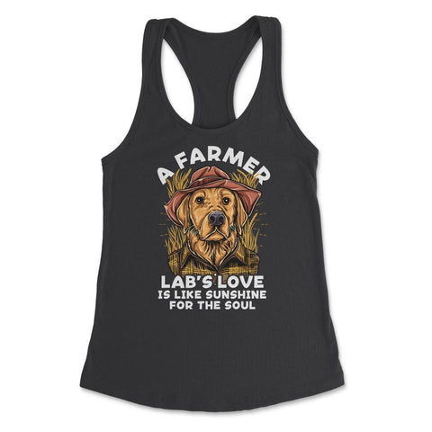 Labrador Farmer Lab’s Dog in Farmer Outfit Labrador design Women's - Black