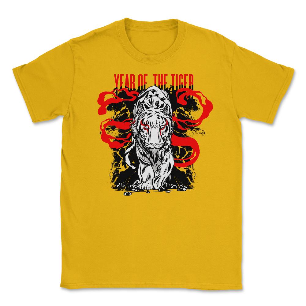 Year of the Tiger Illustration Retro Vintage-Style Aesthetic print