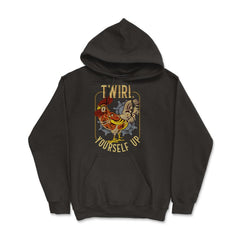Steampunk Rooster Twirl Yourself Up Graphic graphic - Hoodie - Black