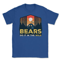 Bear Brotherhood Flag Bears Do It In The Wild Retro graphic Unisex - Royal Blue