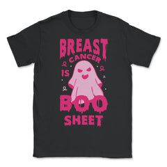 Breast Cancer Is Boo Sheet Ghost Print print - Unisex T-Shirt - Black