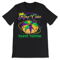 Mardi Gras Official King Cake Taste Tester Funny design - Premium Unisex T-Shirt - Black