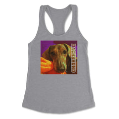 Dachshund dog print Weiner Dog product Gifts Tees Women's Racerback