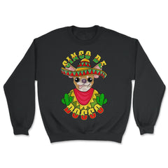 Cinco de Doggo Hilarious Chihuahua Dog for Cinco de Mayo design - Unisex Sweatshirt - Black