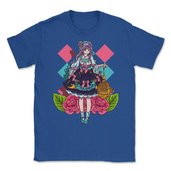 Lolita Fashion Themed Bird Cage Anime Design graphic Unisex T-Shirt