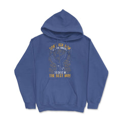 Celestial Art Let the Universe Do It In The Best Way graphic Hoodie - Royal Blue