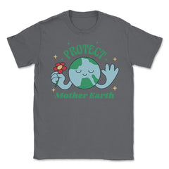 Protect Mother Earth Environmental Awareness Earth Day graphic Unisex - Smoke Grey