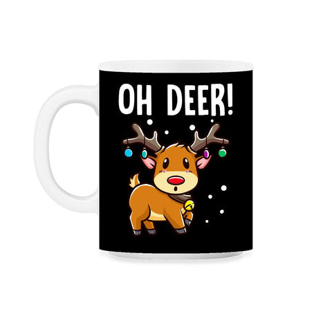 Oh Deer! Christmas Kawaii Deer Funny Humor 11oz Mug